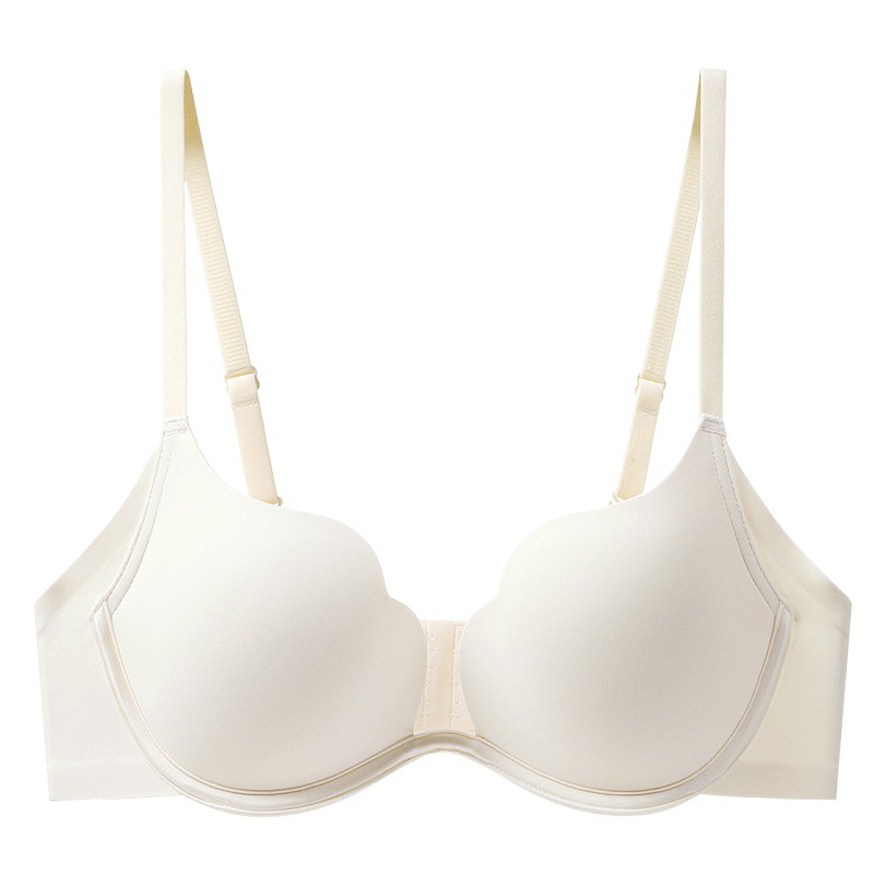 Ropa interior sin costuras Anillo de acero suave delgado de verano para mujer Colección de empuje hacia arriba pecho sujetador anti-flacidez belleza ropa interior trasera