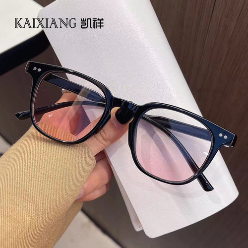 Women's fashion classic anti-blue light and anti-radiation glasses for men to watch mobile phones and computers, anti-fatigue eye protection for flat eyes