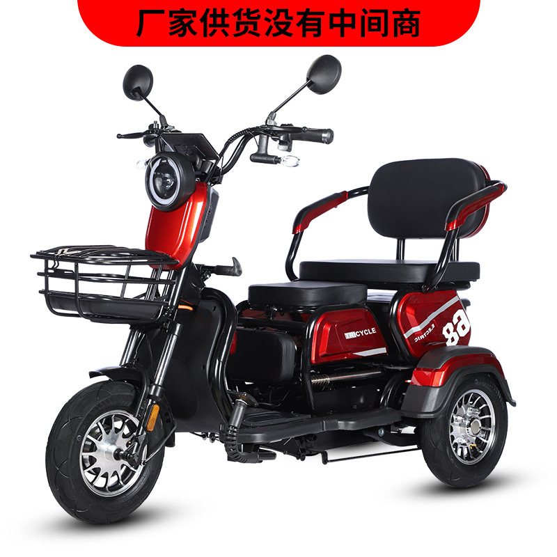 Direct from the Manufacturer: Leisure Electric Tricycle with Canopy, Dual-Purpose for Passenger and Cargo, Adult Household Electric Vehicle for Commuting and Picking up Children