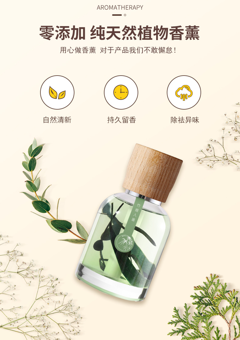 GuiLuo sunset literature and art car aromatherapy car cup holder liquid lasting odor removal literature and art advanced bedroom fragrance