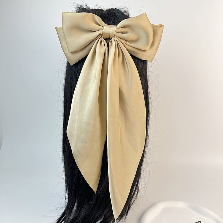 50g Weight Hair Clip Hair Accessories Type 1 Piece Quantity Daily Occasion satin Material Bow Knot Pattern Women's Gender Sweet Style Women's Sweet Bow Knot Satin Hair Clip 14