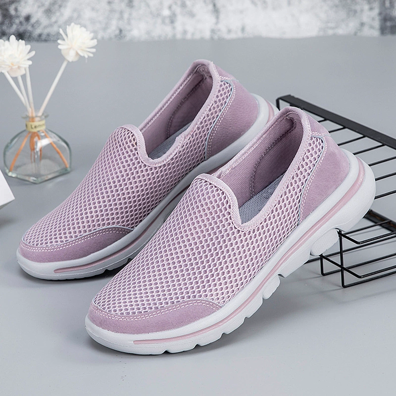 Легкая обувь для мам, стопа на старых кроссовках, удобная обувь из старой Пекинской ткани, женская обувь среднего возраста, весна-осень, женская обувь среднего возраста, весна-осень