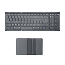 手机平板电脑无线蓝牙键盘三折叠通用触控板数字键便携type-c充电
