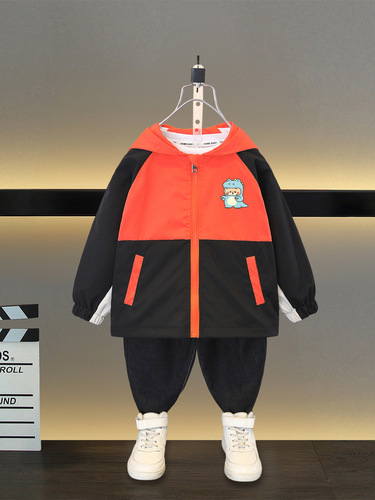 Boys 'spring coat, new boys' spring and autumn casual jacket, children's handsome jacket, trendy jacket