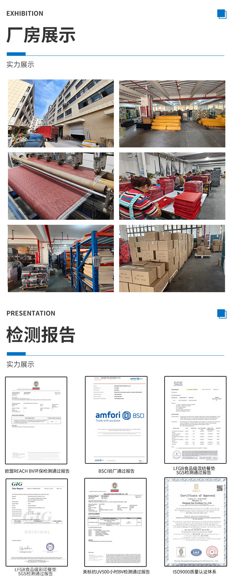 跨境新款方形餐桌垫黑灰方块格特斯林餐垫防滑防水餐厅桌垫详情6