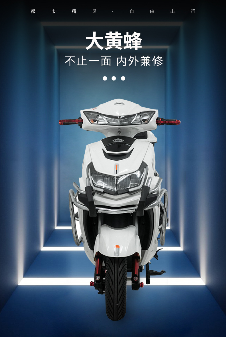 Bumblebee Battery Car Electric Bicycle When Going Out, Two-Wheeled High-Power Electric Motorcycle Electric Car Export