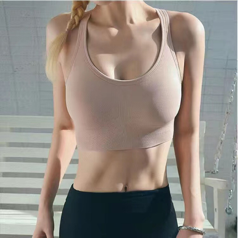 女性用スポーツブラ、プッシュアップ耐衝撃ランニングたるみ防止ブラ、美しいバックブラ、女性用ノンワイヤーヨガチューブトップ|undefined