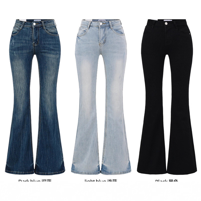 Supermodel-Inspired Denim, Good Fit, Washed Tight-Fitting Slightly Spicy Jeans, High-Waisted Slim-Fitting Leg-Lengthening Pants for Women, Spring & Fall Styles Supermodel-Inspired Denim, Good Fit, Washed Tight-Fitting Slightly Spicy Jeans, High-Waisted Slim-Fitting Leg-Lengthening Pants for Women, Spring & Fall Styles