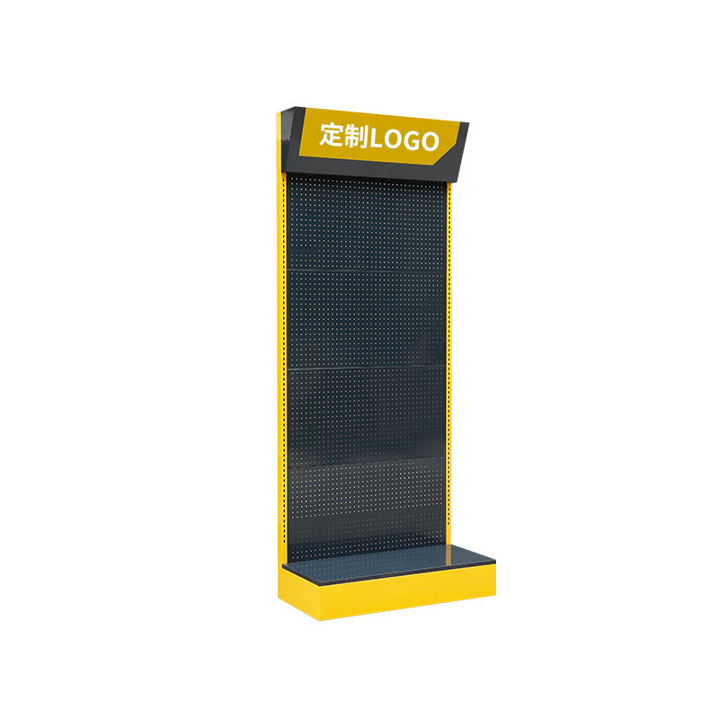 Tienda de conveniencia estante de exhibición caja de luz accesorios de teléfono móvil estante de joyería unilateral gancho multicapa estante de exhibición de hardware agujero agujero tablero