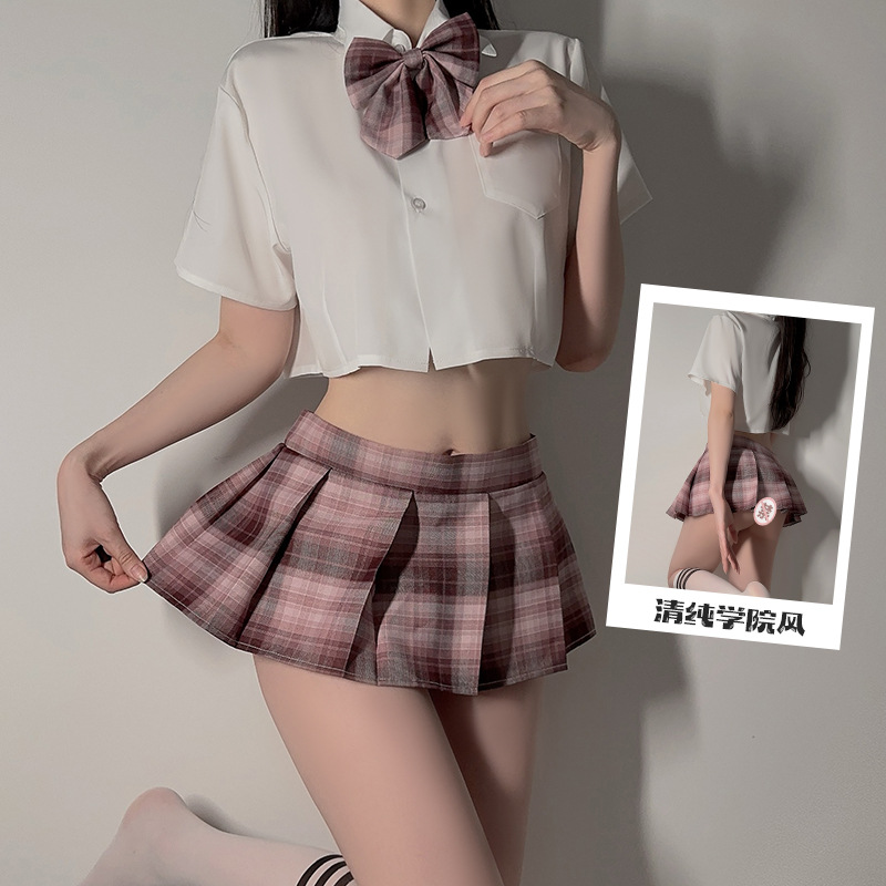 DZ Guiruo plus size Sex Underwear Pure Desire Japanese Sexy Temptation JK Student Role-playing Uniform suit 5029