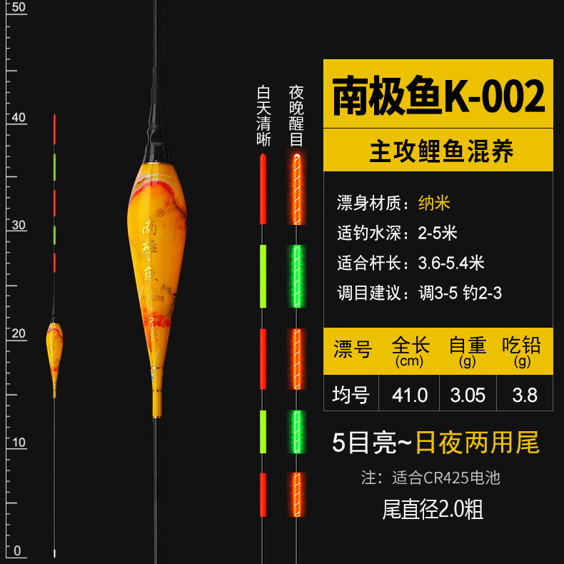 4+1 해외직구 찌 // 남극 물고기 K-002 (3.8 g) - 평균