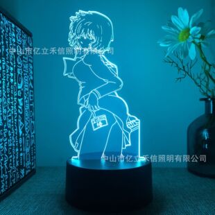 �羳3DСҹ���i��Ů��X��������USB�|���߲��b��LED˯�ߟ��YƷ��