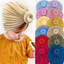 2022新款 歐美兒童多色柔軟甜甜圈帽子 秋冬新款寶寶帽子hat