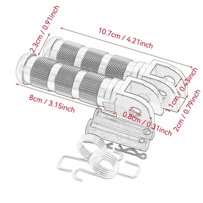 Motosiklet ləvazimatları və aksesuarları, Folding Modified Footpegs with