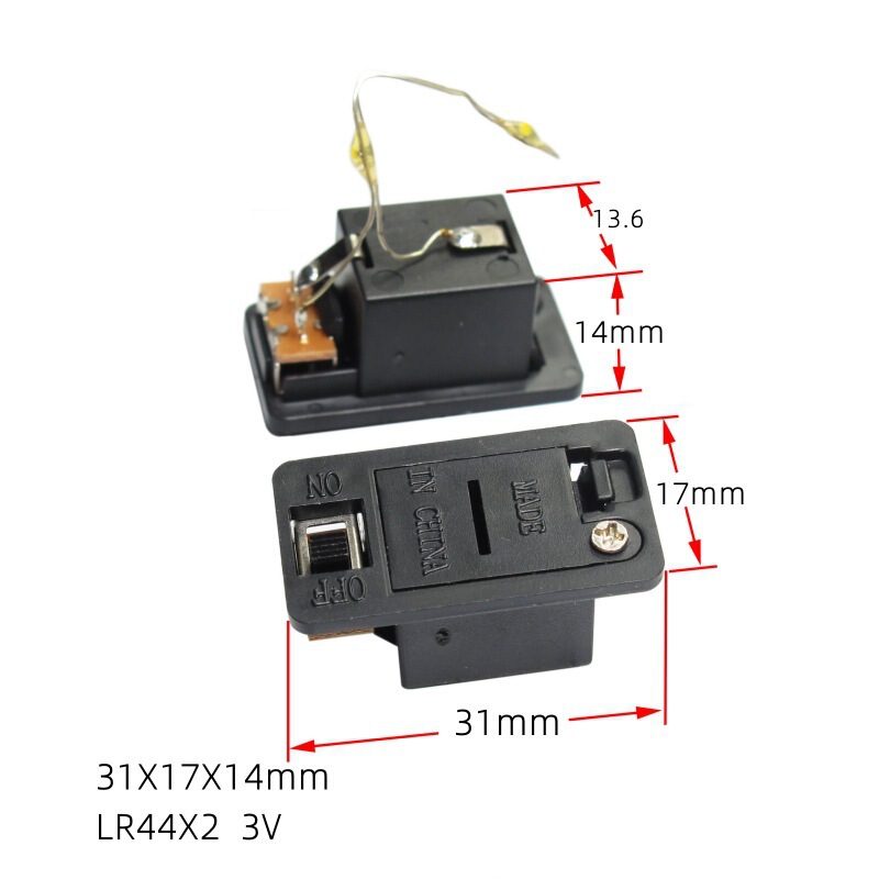 Ag13 Square Battery Box 4.5V with Switch, Anti-Falling Screws, Copper Wire Light String, Small Square Ag13 Battery Box Ag13 Square Battery Box 4.5V with Switch, Anti-Falling Screws, Copper Wire Light String, Small Square Ag13 Battery Box