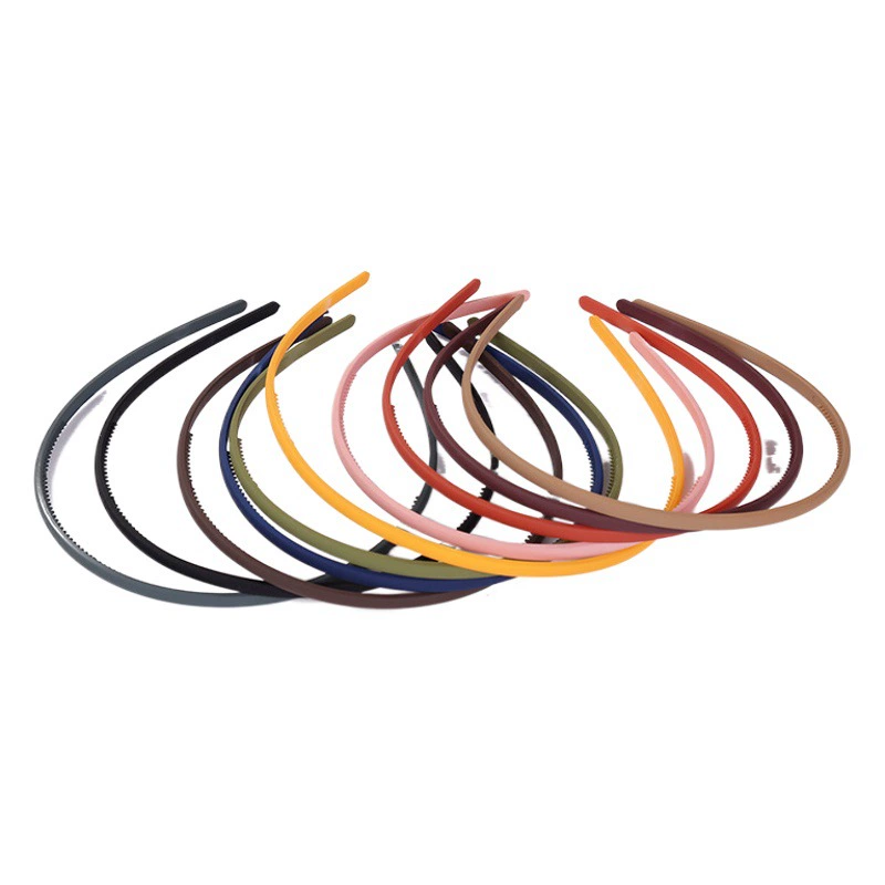 Матовая повязка на голову 0,5 см, сломанный органайзер для волос, аксессуары для волос чистого цвета, повязка на голову, повязка на голову для мытья лица, женская простая повязка