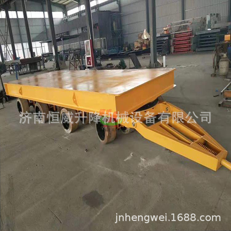 蓄电瓶平板车卷缆钢轨电动平车低压轨道供电重型工具车