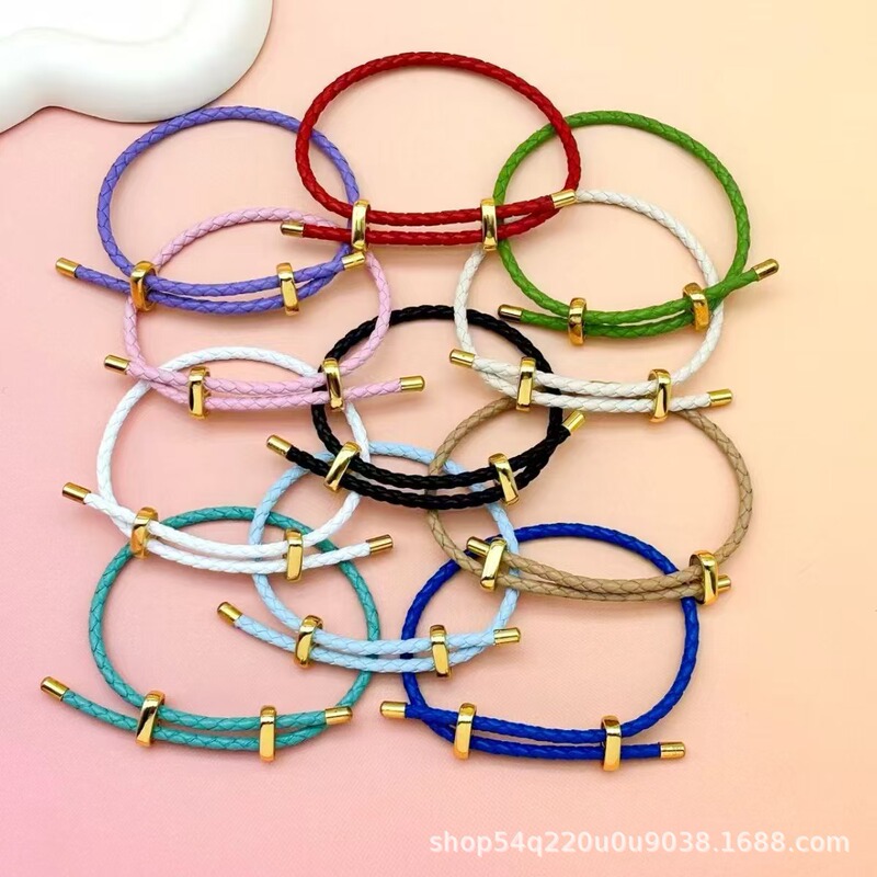 DIY beaded steel wire bracelet 3MM, fashionable figure-eight clasp, two-way adjustable steel wire for threading fortune beads, wholesale from manufacturer
