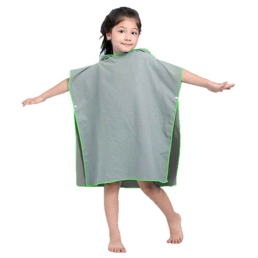 Capa para niños de terciopelo de doble cara de color sólido color celulosa ultrafina color natación cambio de ropa capa absorbente venta directa multicolor opcional