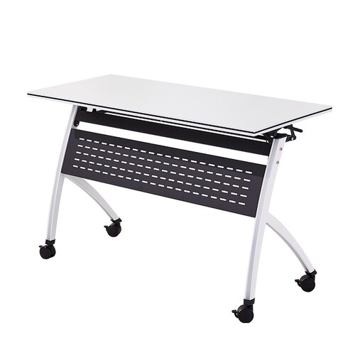 Training table chairs multi-functional mobile combination meeting foldable table office meeting table long table educational institutions school desk