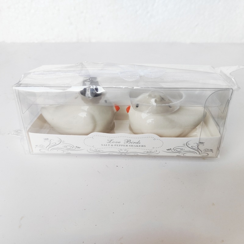 모자 새 조미료 항아리 쌍