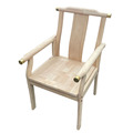 实木餐椅白坯酒店民宿休闲椅子白茬沙发椅 新中式茶椅靠背椅子