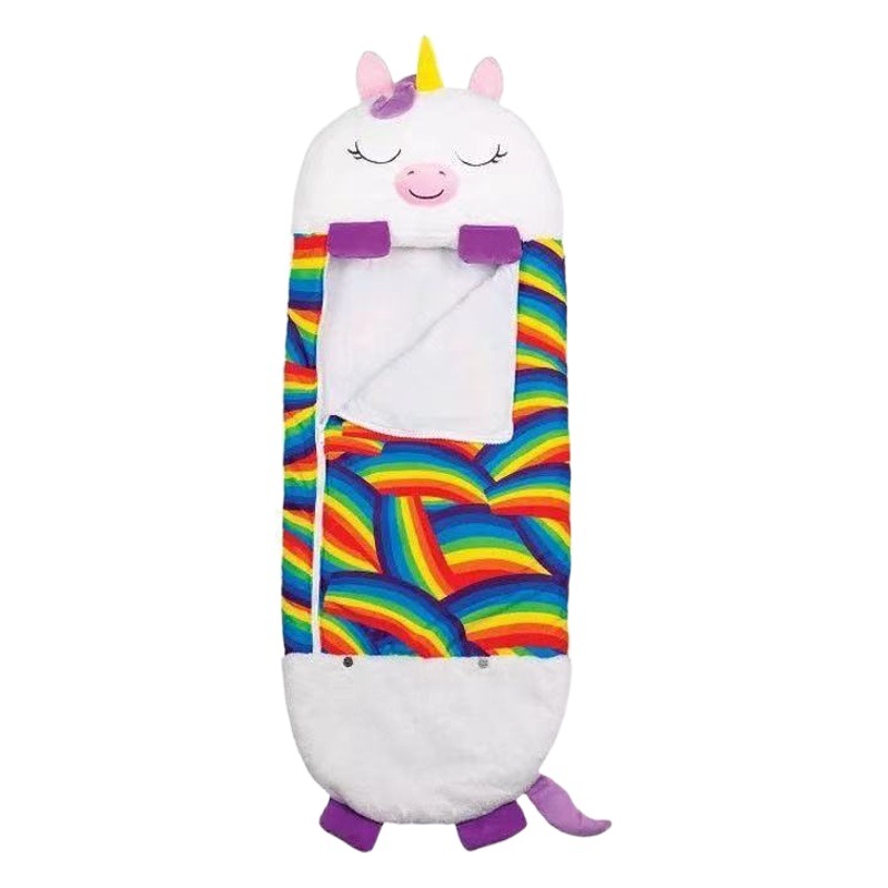 New Cross-border Amazon Sleeping Bag Children's Folding Pillow Cartoon Animal Children's Sleeping Bag Kick-proof Children's Sleeping Bag