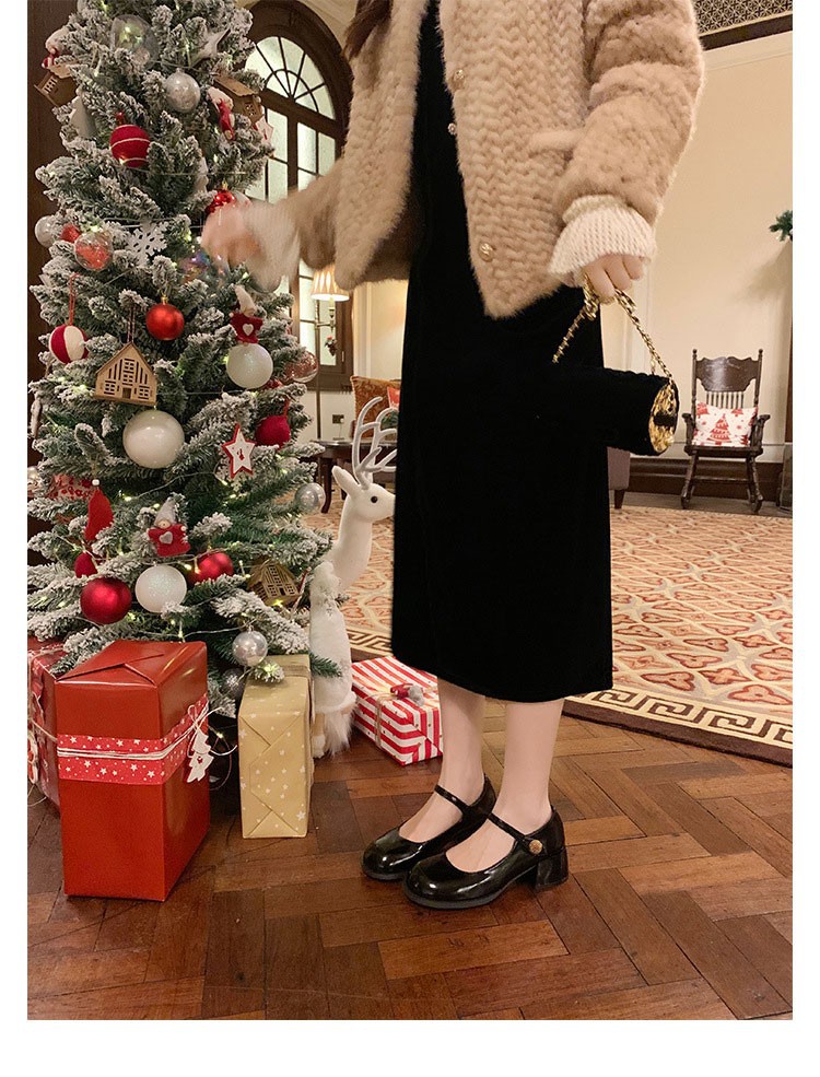 Black (genuine leather) 5CM