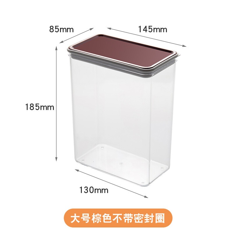 PS果粉盒咖啡豆密封罐透明PP密封罐塑料奶茶店密封盒厂家批发|undefined