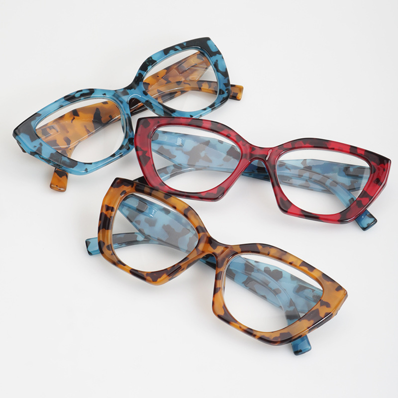Cross-border exclusive for Europe and the United States INS style leopard print bag flower box reading glasses women's trendy personalized large box reading glasses women Cross-border exclusive for Europe and the United States INS style leopard print bag flower box reading glasses women's trendy personalized large box reading glasses women