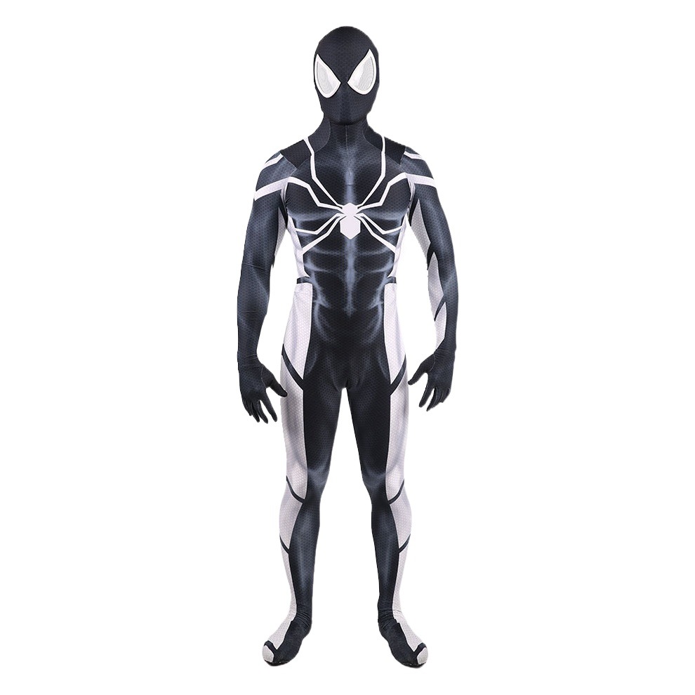 Miles Red and Black Spider-Man All-Inclusive Tights Halloween Parallel Universe Cosplay All-Inclusive Tights