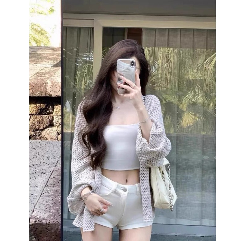 Pure Desire Style Relaxed Vibe Lace-Up Waist Loose Coat 2026 Slimming Knit Cardigan Elegant Women's Fashion
