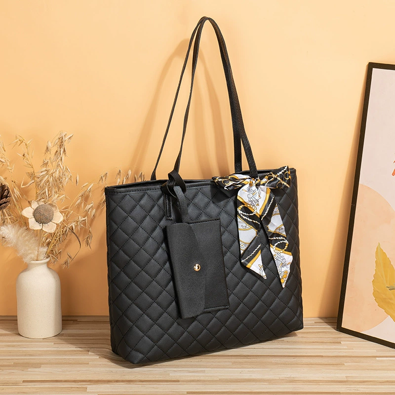 2023 год модная сумка для дам с ромбовой вышивкой большой вместимости tote silk scarf сумка оптом