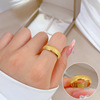 Tide, minimalistic ring stainless steel suitable for men and women, simple and elegant design, on index finger