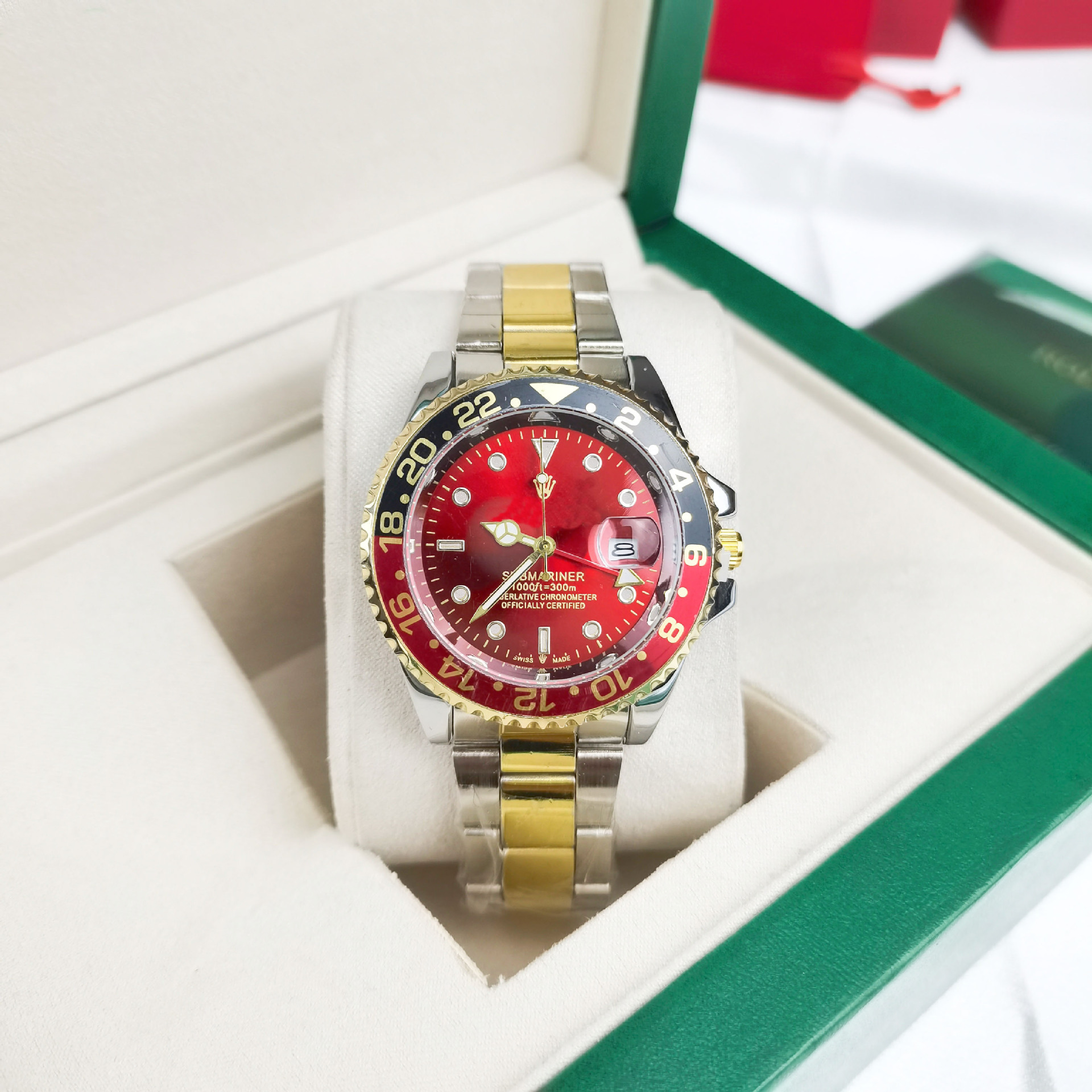 Four-pin coke circle, three gold circles, black and red circles, red face