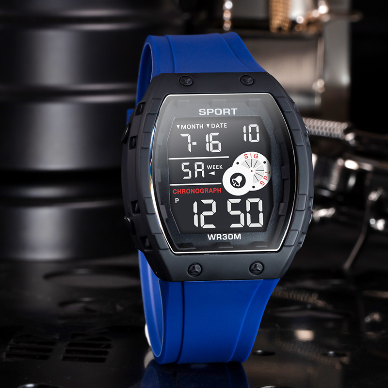 Moda esfera grande hombre al aire libre cronógrafo electrónico reloj multifuncional alarma de luz nocturna relojes electrónicos fabricantes lotes