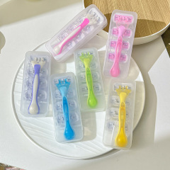 Factory Direct Supply Razor Shaver 3-Layer Stainless Steel Blade Epilator Leg Hair Vaginal Hair Dropshipping One Piece