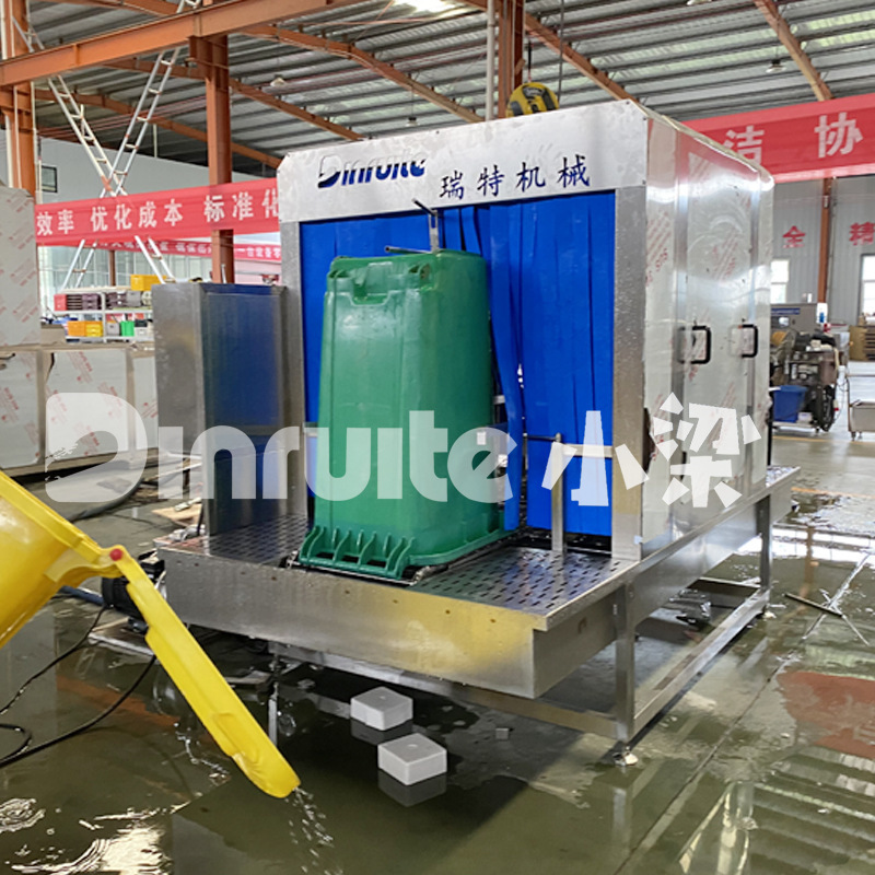 Fully Automatic Municipal Sanitation Trash Can Cleaning Equipment Manufacturer Street Classification 240L Trash Can Cleaning Machine