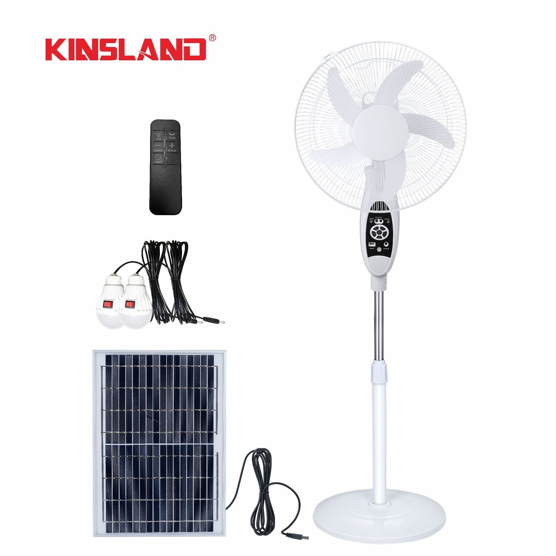 16 pulgadas de comercio exterior doméstico ventilador de carga AC / DC ventilador solar de suelo conjunto explosivo