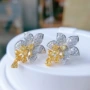 设计师满钻新款微镶耳钉