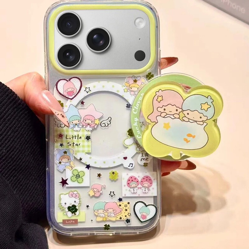 Cartoon-Themed Case Suitable for Samsung S23 Fe, S26 Ultra/S24 Plus/S21, Magnetic for Apple 17 Pro Max