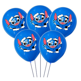 Star Baby Theme 12 Inch Latex Balloon Stitch Print Stitch Children's Birthday Party Decorations