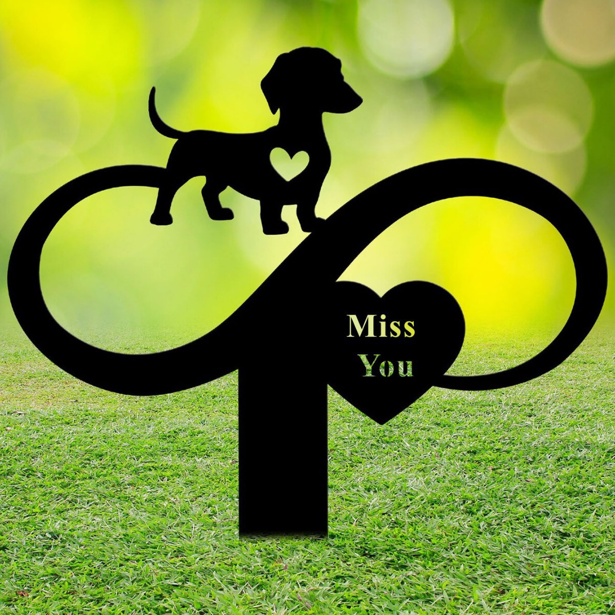 Cross-Border Metal Garden Decorations, Dog Tombstones, Courtyard Plaques, Pet Commemorative Plaques, Cat and Dog Silhouettes