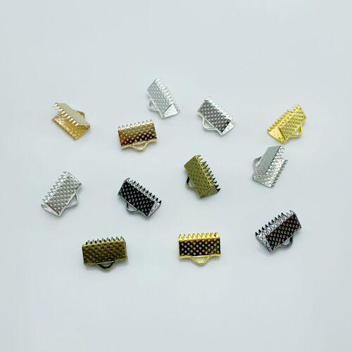 DIY jewelry accessories high-quality electroplated metal pony collar strap buckle cord clamp