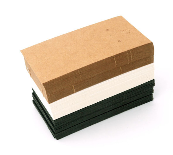 5x9cm耳环展示卡耳环卡空白牛皮纸标签耳钉饰品展示卡