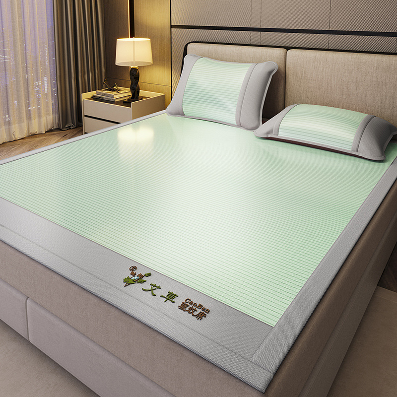 Nueva capa de cama de seda de hielo de verano de clase A 2025 nueva cubierta protectora de colchón todo incluido sábana cubierta de cama de tres piezas