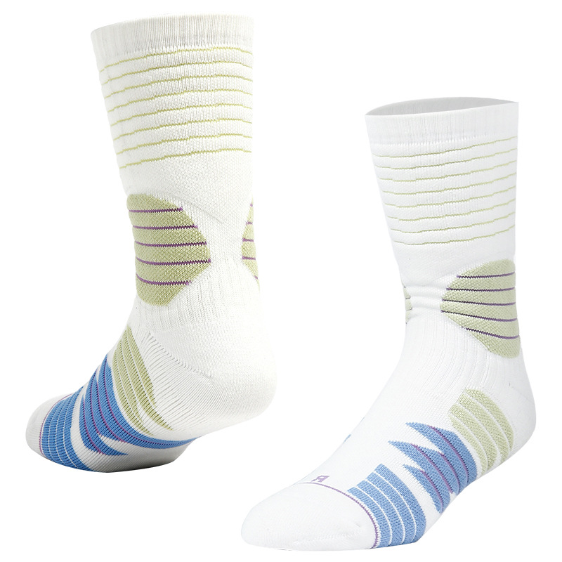 Calcetines deportivos gruesos hasta la pantorrilla para otoño e invierno, calcetines casuales de entrenamiento profesional que absorben los golpes y el sudor, transpirables, antideslizantes, calcetines de baloncesto de élite.