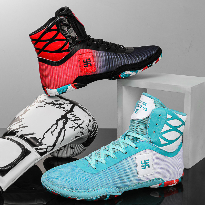 Wrestling Shoes, Boxing Shoes, Training Shoes, Competition Shoes, Fighting Shoes, Men's and Women's Fighting Shoes, Breathable and Non-Slip