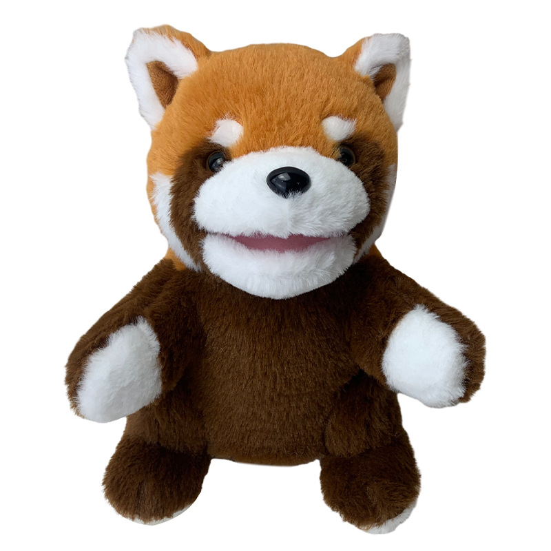 Venta caliente transfronteriza animal marioneta juguete zorro Panda muñeca mapache muñeca erizo marioneta juguete boca abierta al por mayor