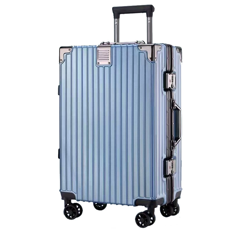 Чемодан, алюминиевый каркас, размеры 20–26 дюймов, большой объем, 4-колесная вращающаяся система